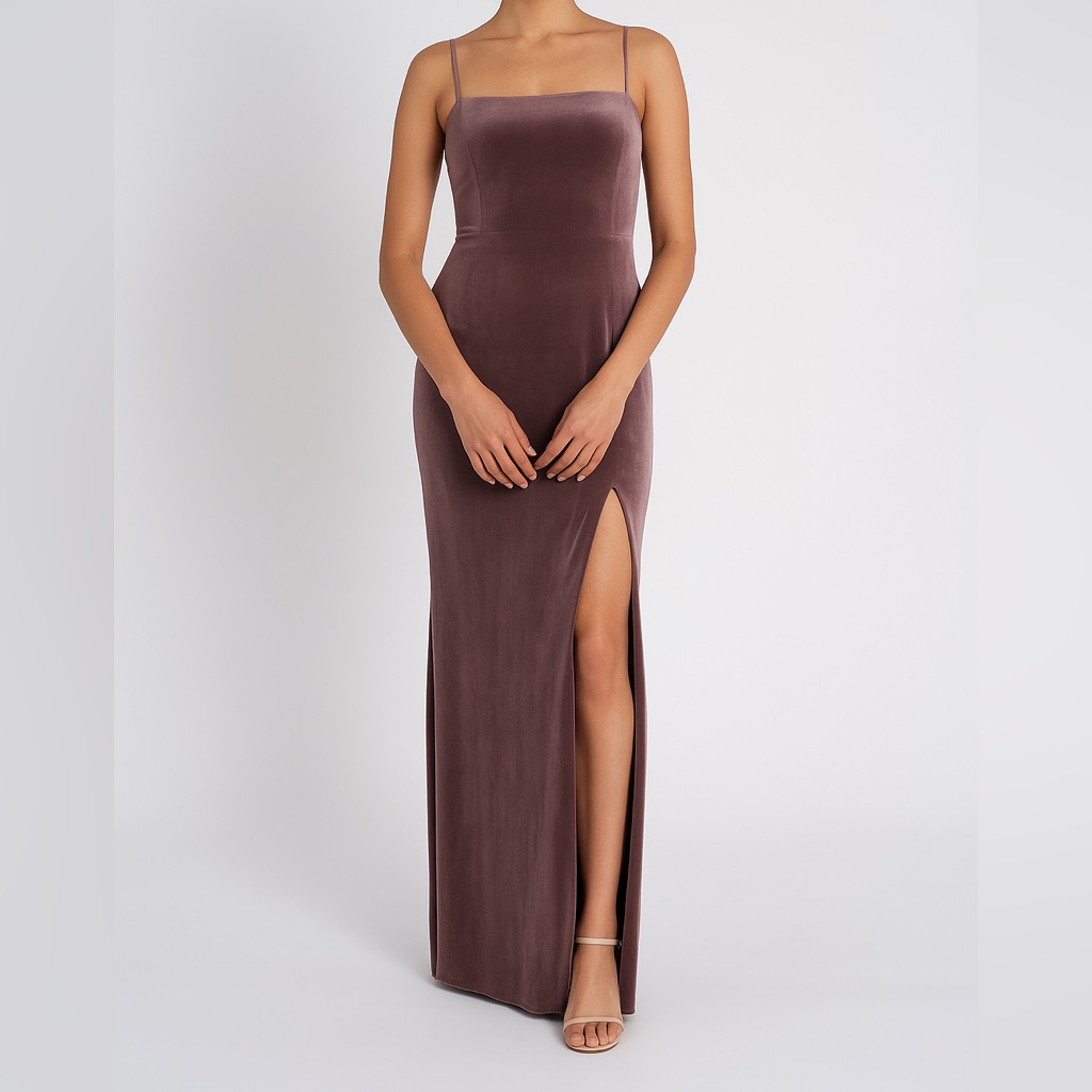 Jenny Yoo Quinn Strapless Velvet Dress